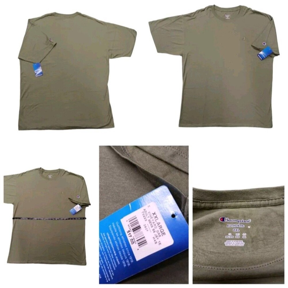 CHAMPION Vineyard Green Logo Short-Sleeve T-Shirt Men 2XL XXL NWT
